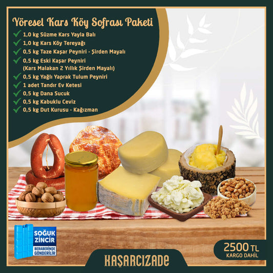 Yöresel Kars Köy Sofrası Paketi (9 Parça)